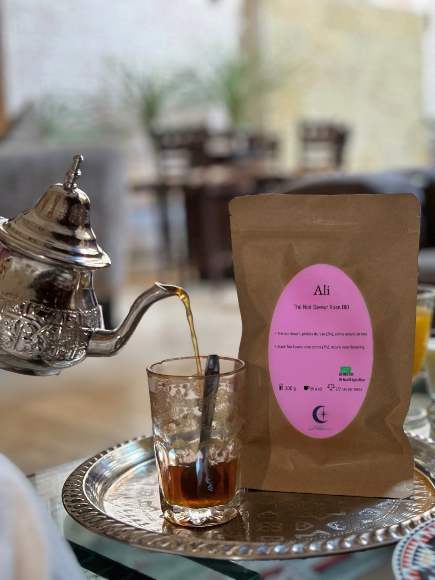 Thé noir aromatisé Rose BIO - Réduction du stress